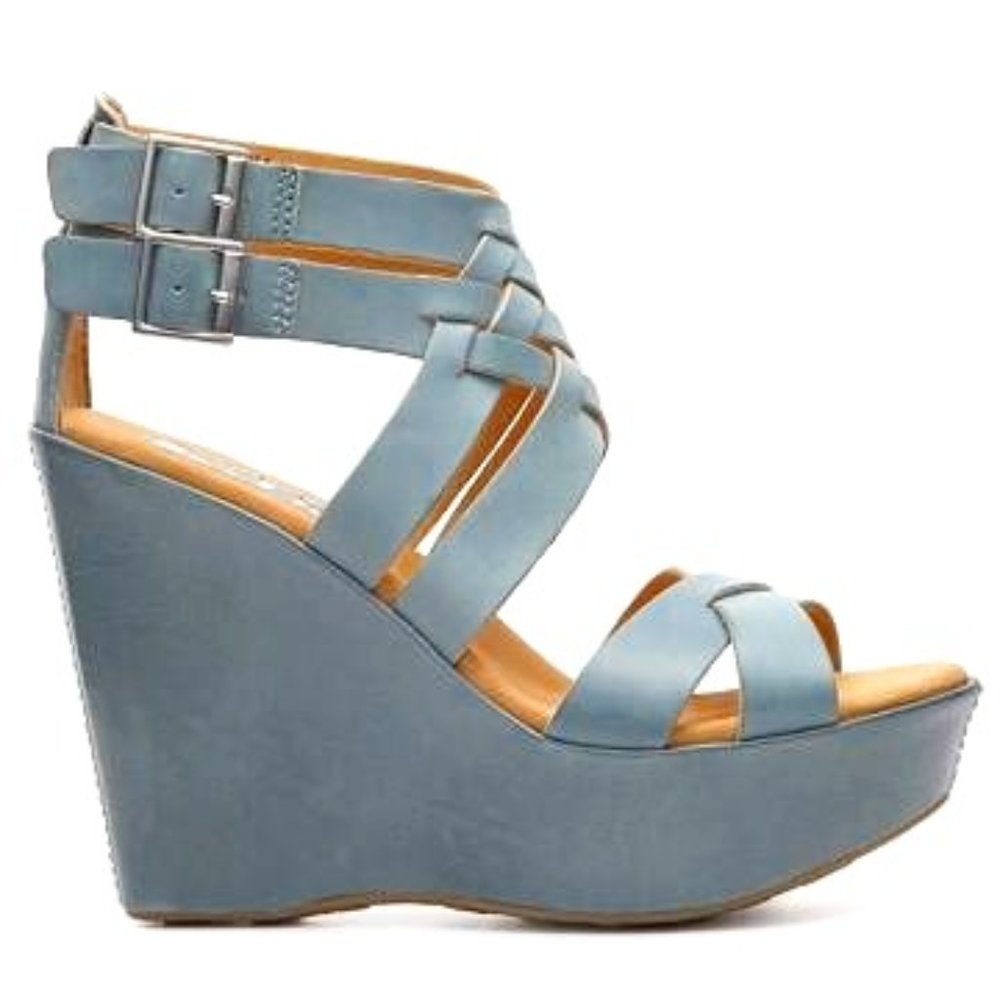 Korks by Kork-Ease Monroe Leather Platform Wedge